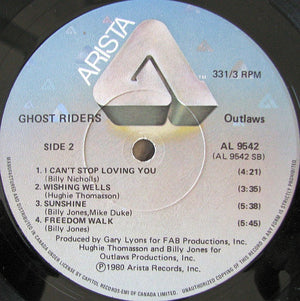 Outlaws - Ghost Riders Vinyl Record