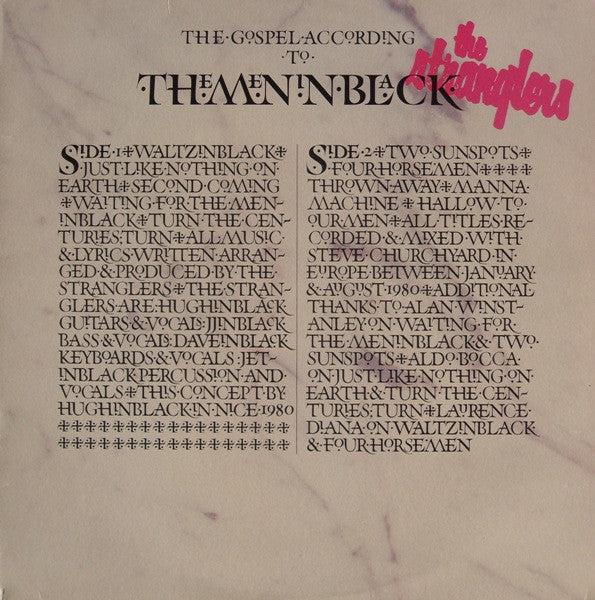 The Stranglers - The Gospel According To The Meninblack