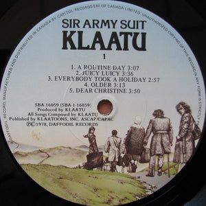 Klaatu - Sir Army Suit - 1978
