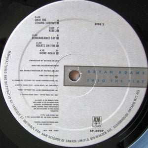Bryan Adams - Into The Fire - 1987