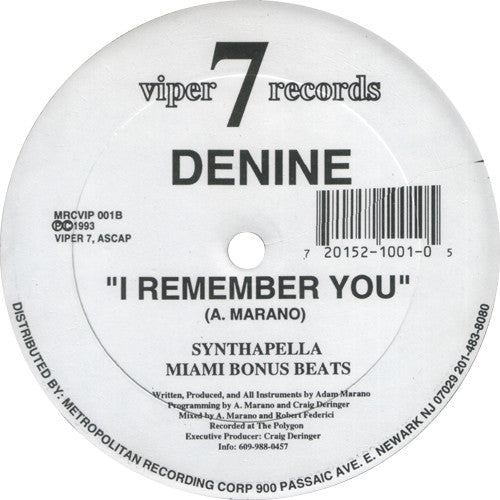 Denine - I Remember You Vinyl Record