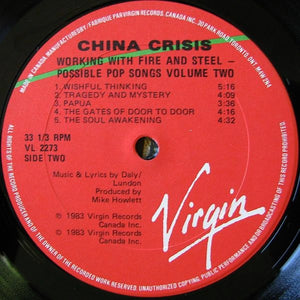China Crisis - Working With Fire And Steel - Possible Pop Songs Volume Two - 1983