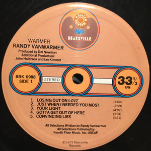 Randy Vanwarmer - Warmer