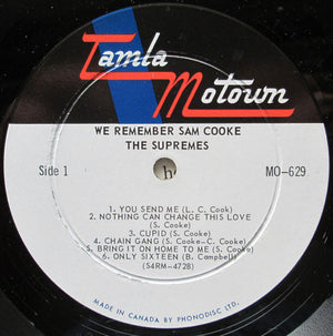 Supremes, The - We Remember Sam Cooke - 1967