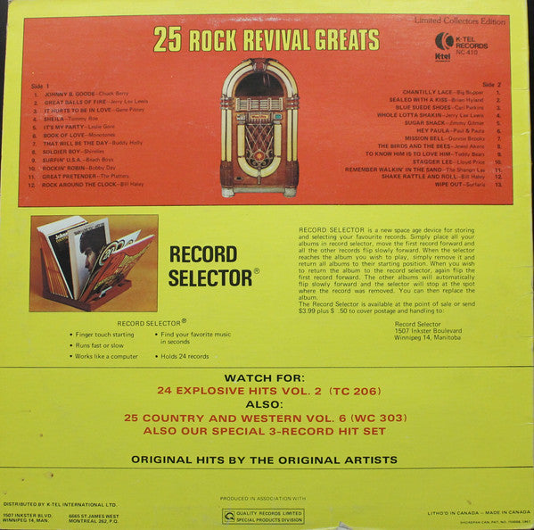 Various - 25 Rock Revival Greats -