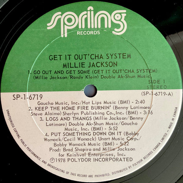 Millie Jackson - Get It Out'cha System
