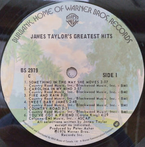 James Taylor - James Taylor's Greatest Hits Vinyl Record