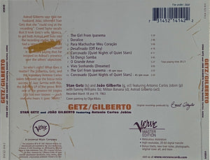 Stan Getz And João Gilberto Featuring Antonio Carlos Jobim - Getz / Gilberto (CD) -