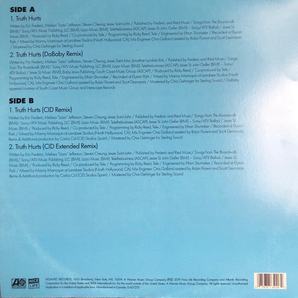 Lizzo - Truth Hurts Vinyl Record