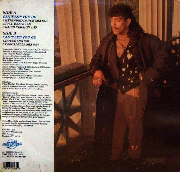 Coro - Can't Let You Go Vinyl Record