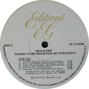 Brian Eno - Taking Tiger Mountain (By Strategy) - 1982