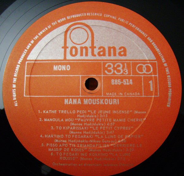 Nana Mouskouri - Mes Plus Belles Chansons Grecques