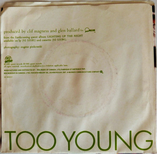 Jack Wagner - Too Young