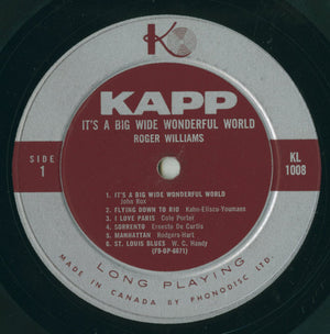 Roger Williams (2) - It's A Big Wide Wonderful World