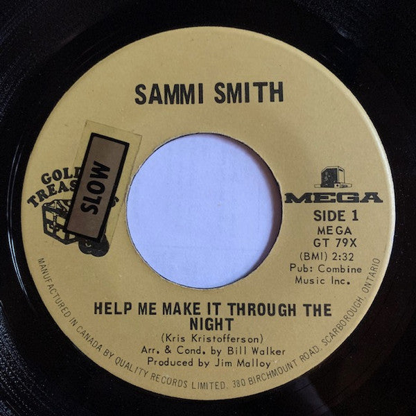 Sammi Smith - Help Me Make It Through The Night