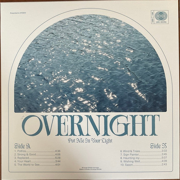 Overnight - Put Me In Your Light - 2025
