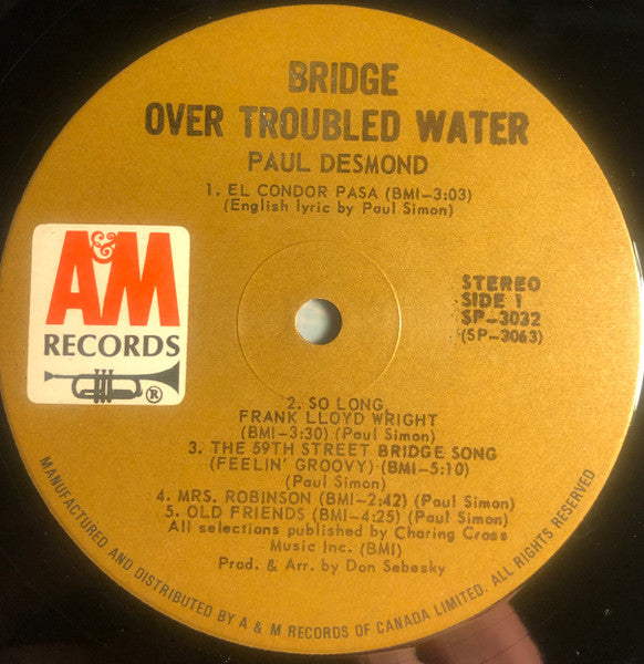 Paul Desmond - Bridge Over Troubled Water - 1970
