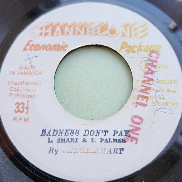 Leroy Smart - Badness Don't Pay / Pride And Ambition