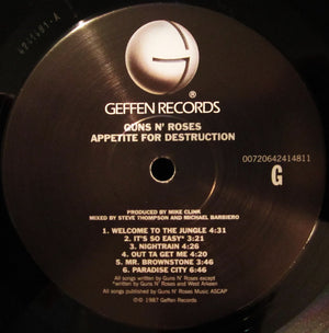 Guns N' Roses - Appetite For Destruction