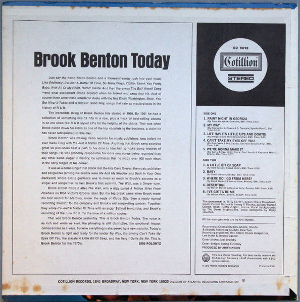 Brook Benton - Brook Benton Today