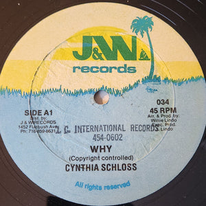 Cynthia Schloss - Why / The Wonder of You - 1985