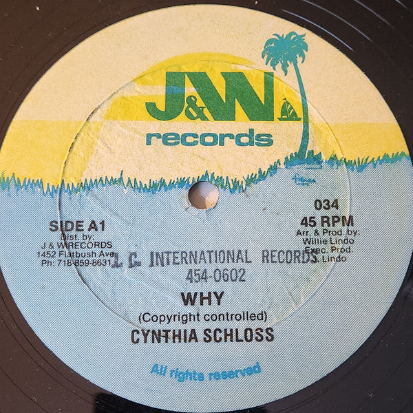 Cynthia Schloss - Why / The Wonder of You - 1985
