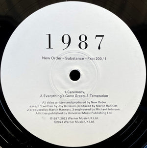 New Order - Substance