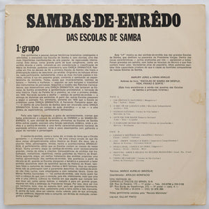 Various - Sambas-De-Enrêdo Das Escolas De Samba Ao Vivo - 1° Grupo - 1970