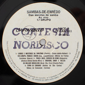 Various - Sambas-De-Enrêdo Das Escolas De Samba Ao Vivo - 1° Grupo - 1970