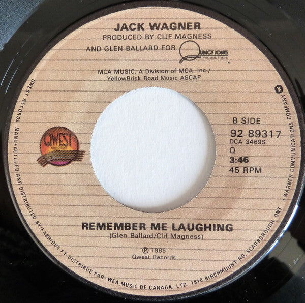 Jack Wagner - Too Young