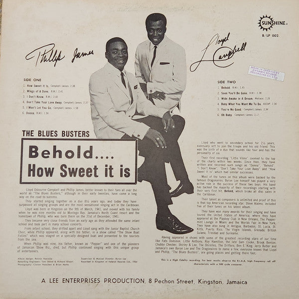 The Blues Busters - Behold...How Sweet It Is