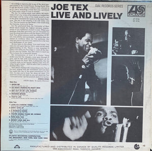 Joe Tex - Live And Lively - 1968