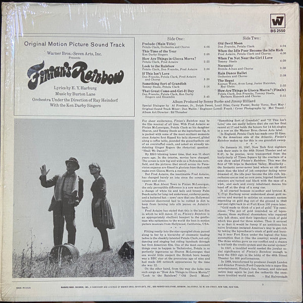 Various - Finian's Rainbow (The Original Motion Picture Sound Track) - 1968