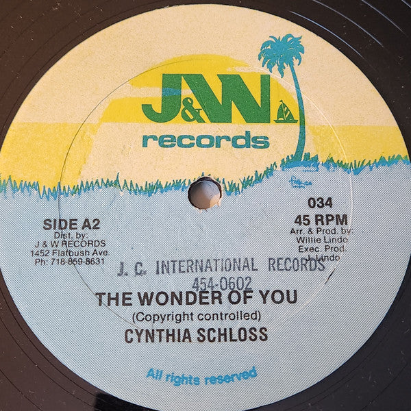 Cynthia Schloss - Why / The Wonder of You - 1985