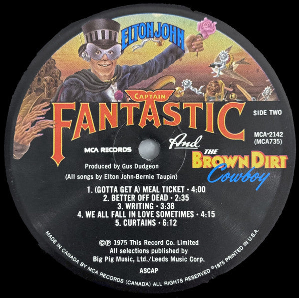 Elton John - Captain Fantastic And The Brown Dirt Cowboy - 1975
