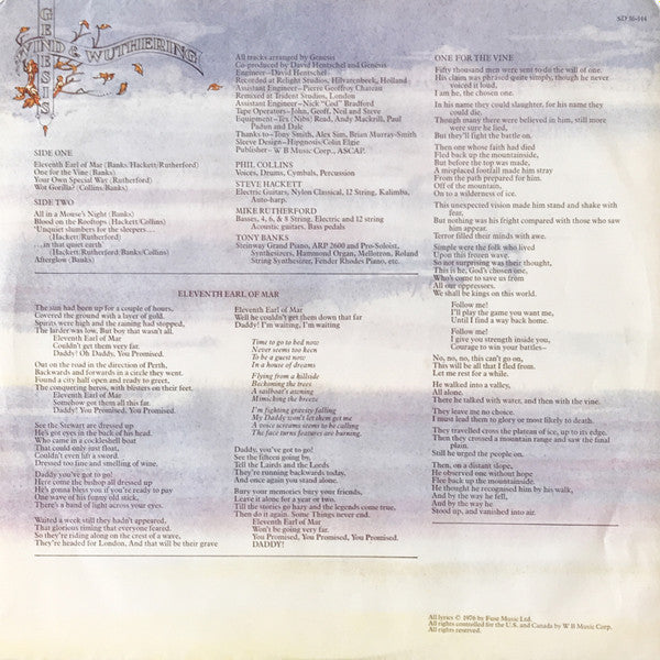 Genesis - Wind & Wuthering