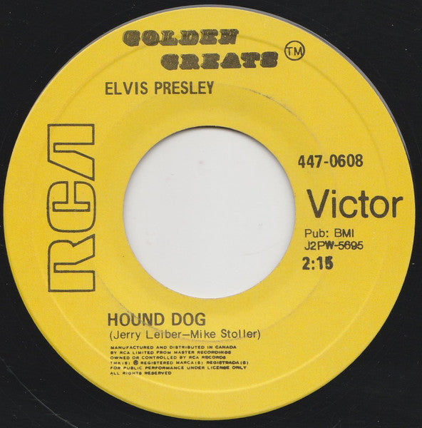 Elvis Presley - Hound Dog / Don't Be Cruel -