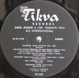 Sara Aviani And Her Yemenite Trio, The - Go International -