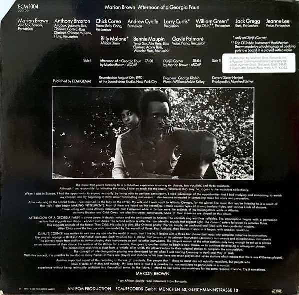 Marion Brown - Afternoon Of A Georgia Faun