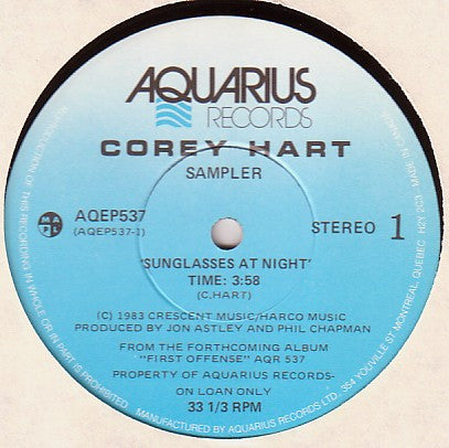 Corey Hart - Sunglasses At Night