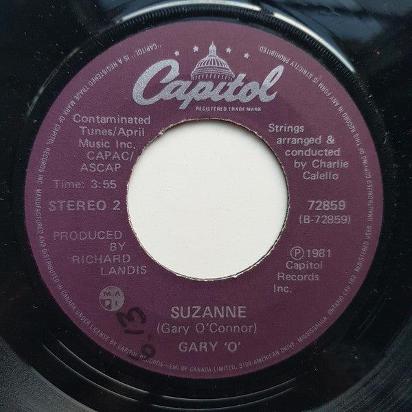 Gary O'Connor - I Believe In You / Suzanne -