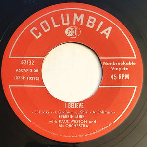 Frankie Laine - Your Cheatin' Heart / I Believe