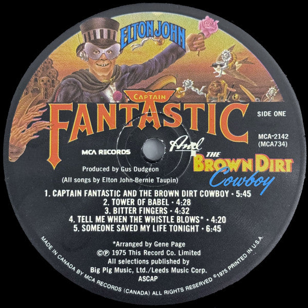 Elton John - Captain Fantastic And The Brown Dirt Cowboy - 1975