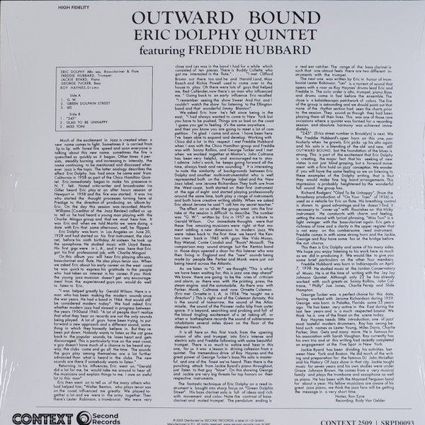 Eric Dolphy Quintet - Outward Bound - 2025