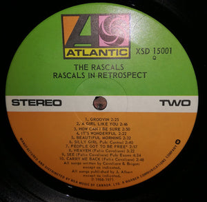 Rascals, The - In Retrospect. A Selection of Classic Recordings 1966-1969 - 1980
