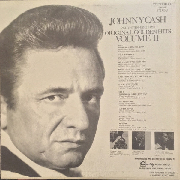 Johnny Cash - Original Golden Hits Volume II