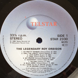 Roy Orbison - The Legendary Roy Orbison (The Greatest Hits) - 1988