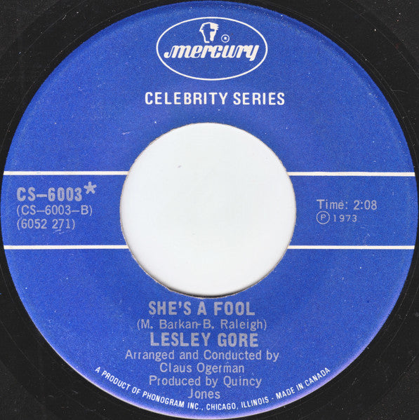 Lesley Gore - It's My Party / She's A Fool - 1973