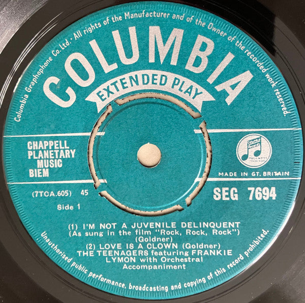 Frankie Lymon & The Teenagers - The Teenagers Featuring Frankie Lymon - 1957