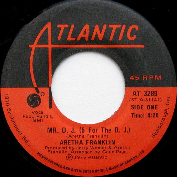 Aretha Franklin - Mr. D.J. (5 For The D.J.)